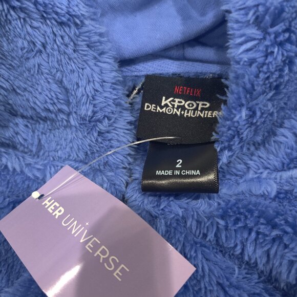 Her Universe KPop Demon Hunters sweatshirt with ears size 2x New - Picture 3 of 4